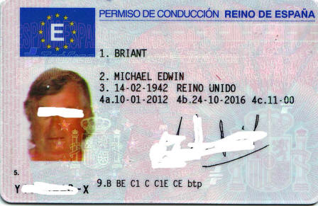 driving licence spain spanish michaelbriant